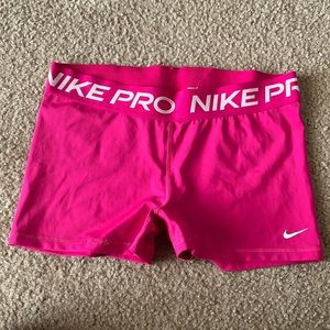 Neon, pink, Nike athletic shorts